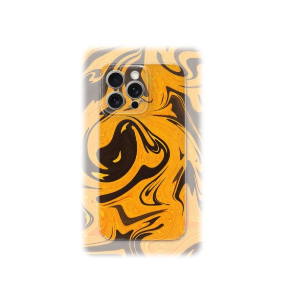 Coque de protection pour smartphone Orange caramel - Collection Pierre raffinée