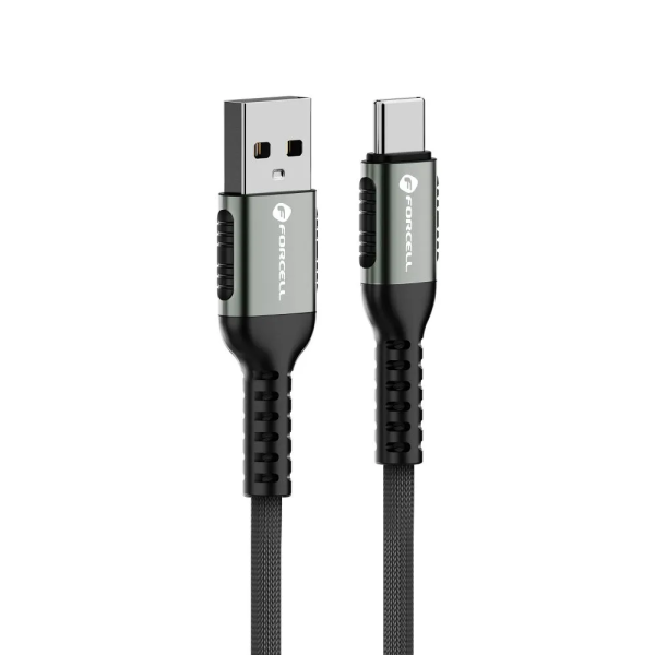 FORCELL F-ENERGY Câble nylon tressé USB-A vers USB-C 3A 66W 3m