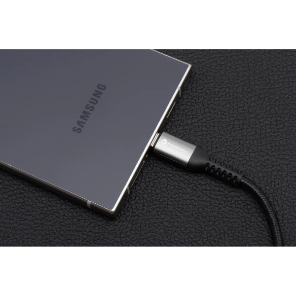 FORCELL F-ENERGY Câble nylon tressé USB-C vers USB-C 5A 100W 1,2m