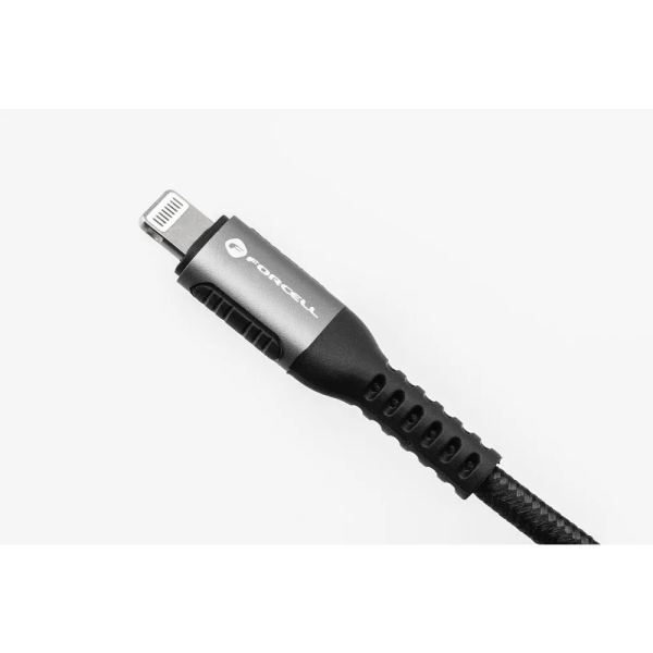 FORCELL F-ENERGY Câble nylon tressé USB-C vers Lightning 3A 27W 1,2m