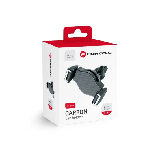 FORCELL F-GRIP Support de téléphone en carbone pour grille de ventilation voiture