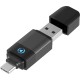 FORCE Adaptateur sans fil USB A/C vers CarPlay / Android Auto Noir + Garantie à vie