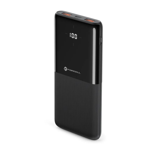 FORCELL F-ENERGY P10k1 batterie externe PD QC3.0 3A 20W 10000 mAh noire