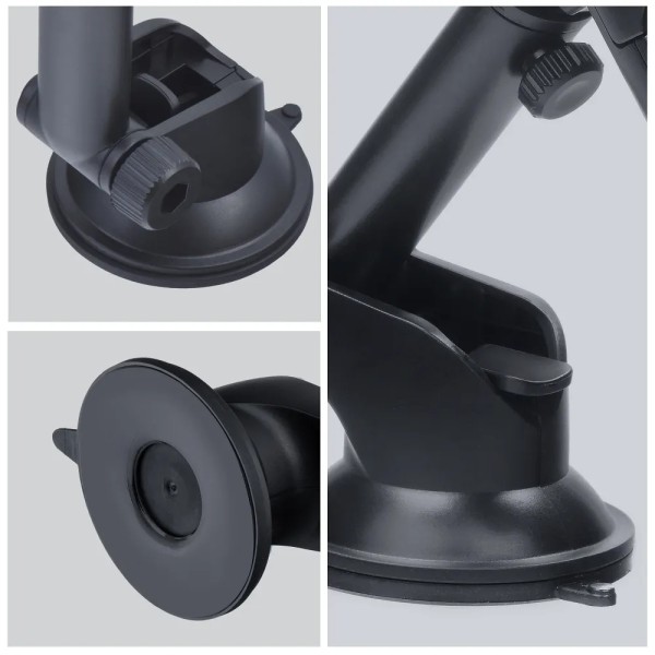 FORCELL Support de téléphone en carbone pour voiture pare-brise avec bras réglable