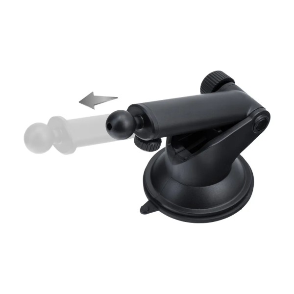 FORCELL Support de téléphone en carbone pour voiture pare-brise avec bras réglable