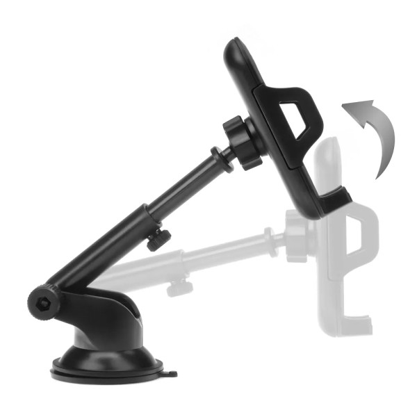 FORCELL Support de téléphone en carbone pour voiture pare-brise avec bras réglable