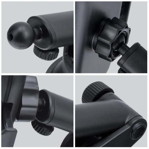FORCELL Support de téléphone en carbone pour voiture pare-brise avec bras réglable