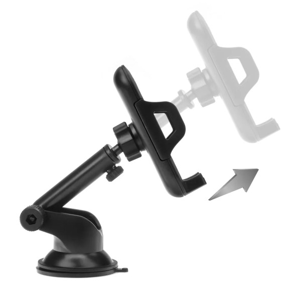 FORCELL Support de téléphone en carbone pour voiture pare-brise avec bras réglable