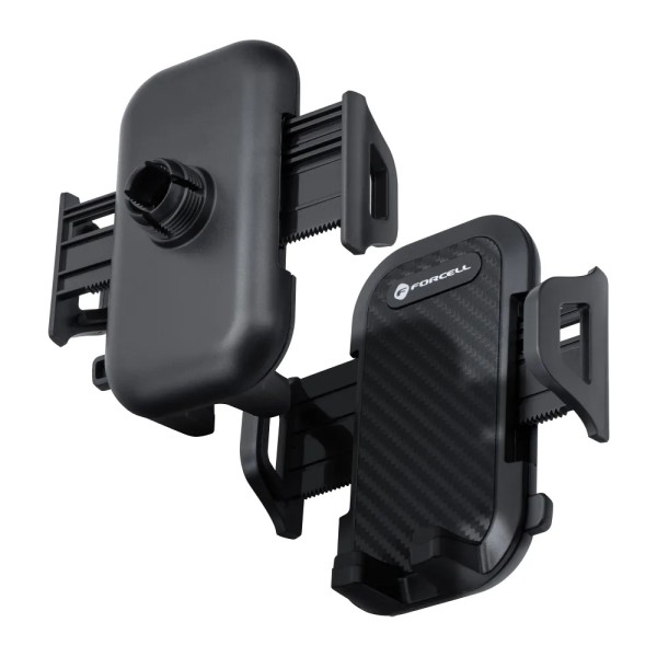FORCELL Support de téléphone en carbone pour voiture pare-brise avec bras réglable