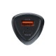 FORCELL CARBON chargeur voiture Type C 3.0 PD20W + USB QC3.0 18W 5A CC50-1A1C noir (Total 38W)