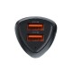 FORCELL F-ENERGY Chargeur adaptateur rapide carbone pour voiture 2x USB-A 18W