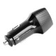 FORCELL F-ENERGY Chargeur adaptateur rapide carbone pour voiture USB-A 18W + câble USB-C 20W 3A