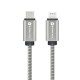 FORCELL câble Type C vers iPhone Lightning 8 broches PD 27W Metal C238 1m argenté