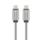 FORCELL F-ENERGY Câble métal charge rapide USB-C vers USB-C 3A 60W 1m