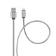 FORCELL F-ENERGY Câble métal charge rapide USB-A vers Lightning 2,4A 12W 1m