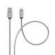 FORCELL F-ENERGY Câble métal charge rapide USB-C vers USB-A 2,4A 12W 1m