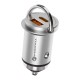FORCELL F-ENERGY Mini chargeur adaptateur pour voiture USB-C + USB-A 30W
