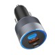 FORCELL F-ENERGY Chargeur adaptateur alu pour voiture 2x USB-C + USB-A 4.5A 65W