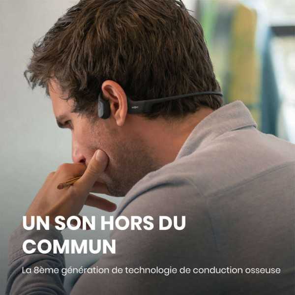 SHOKZ CASQUE BT CONDUCTION OSSEUSE OPENRUN CHARGEUR USB-C NOIR