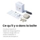 Contenu de la boîte SHOKZ OpenFit Beige - Ecouteurs bluetooth TWS à conduction osseuse