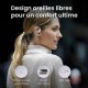 SHOKZ OpenFit Beige - Ecouteurs bluetooth TWS à conduction osseuse