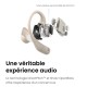 SHOKZ OpenFit Beige - Ecouteurs bluetooth TWS à conduction osseuse