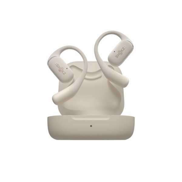 SHOKZ OpenFit Beige - Ecouteurs bluetooth TWS à conduction osseuse