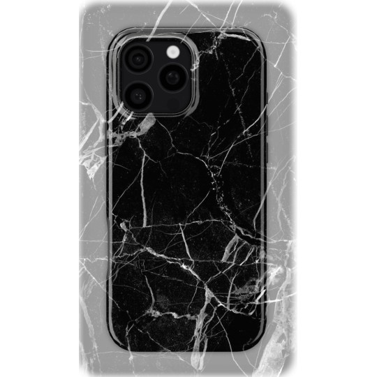 Broken Black Marble | Coque de téléphone 3D 2en1 Ultra-résistante