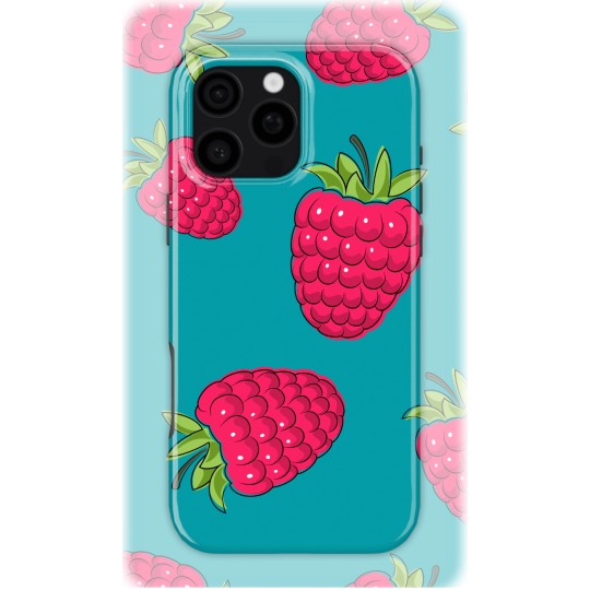 Raspberry Sketch | Coque de téléphone 3D 2en1 Ultra-résistante