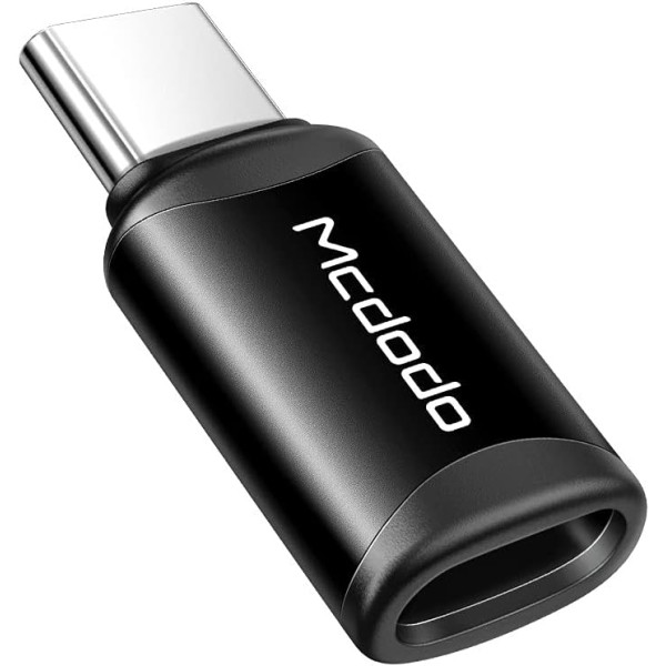 MCDODO Adaptateur OTG Mcdodo OT-7700 Lightning Femelle vers Type-C Noir