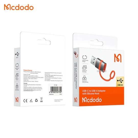 MCDODO Adaptateur OTG USB Femelle vers Lightning Mâle Mcdodo OT-2600 Noir