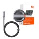 MCDODO Chargeur à Induction CH-5500 15W pour iPhone (avec Support Pliable) Noir