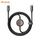 MCDODO Câble de Charge Montre Connectée CA-2580 Type-C vers Type-C 60W + Pad de Charge à Induction Apple Watch (1.5m) Noir