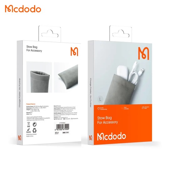 MCDODO Pochette de Rangement pour Accessoires CB-1240 Gris
