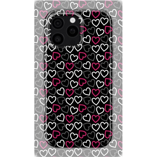Contrasting Hearts | Coque de téléphone 3D 2en1 Ultra-résistante