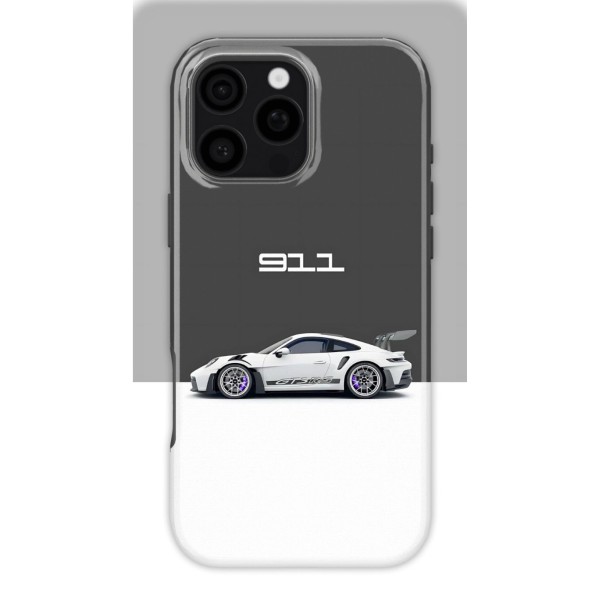 Purple Brake Caliper Porsche | Coque de téléphone 3D 2en1 Ultra-résistante