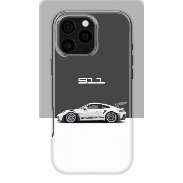 Pink Brake Caliper Porsche | Coque de téléphone 3D 2en1 Ultra-résistante