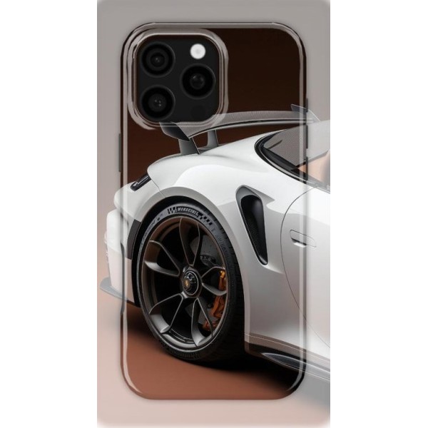 Luxury Back Porsche | Coque de téléphone 3D 2en1 Ultra-résistante