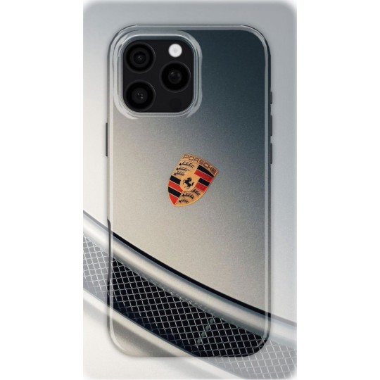 Porsche Badge | Coque de téléphone 3D 2en1 Ultra-résistante