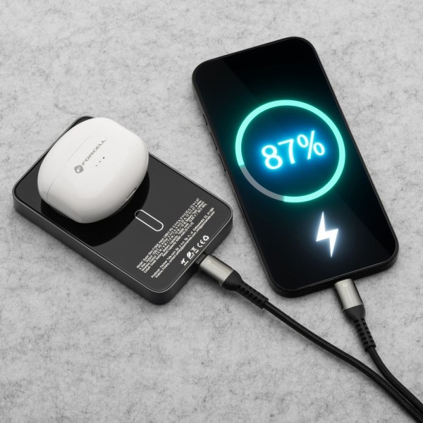 FORCELL F-ENERGY Batterie externe MagSafe super fine 10 000mAh 15W USB-C
