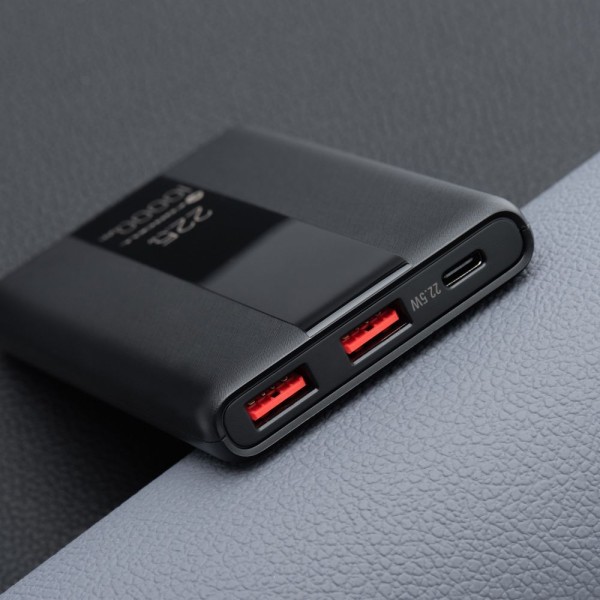 FORCELL F-ENERGY Batterie externe avec câble USB-C vers USB-A 10 000mAh 22.5W