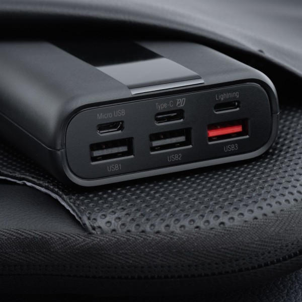 FORCELL F-ENERGY Batterie externe avec câble USB-C vers USB-A 20 000mAh 22.5W