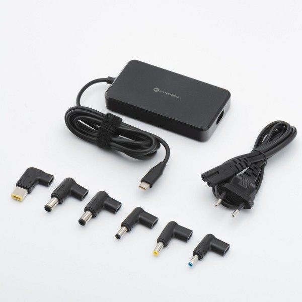 FORCELL F-ENERGY Chargeur universel pour ordinateur portable + 6 adaptateurs 65W