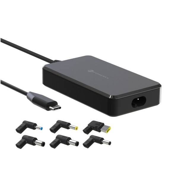 FORCELL F-ENERGY Chargeur universel pour ordinateur portable + 6 adaptateurs 65W