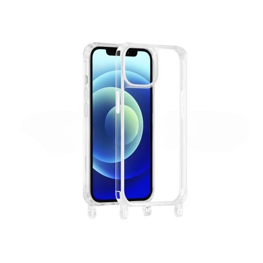Coque à anneaux transparente pour iPhone