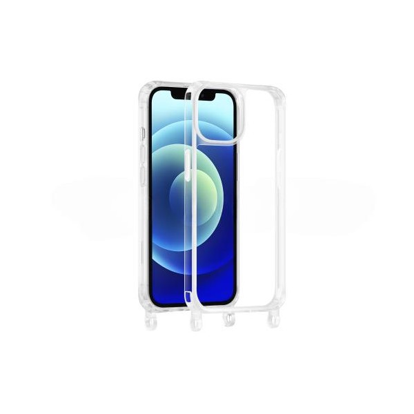 Coque à anneaux transparente pour iPhone
