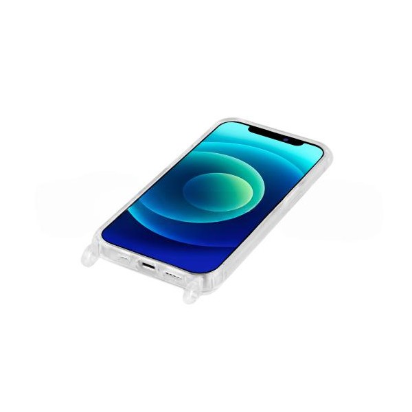 Coque à anneaux transparente pour iPhone