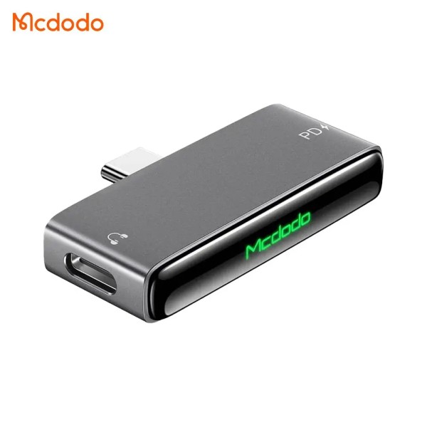 MCDODO Adaptateur Convertisseur USB-C vers 2x USB-C pour Charge & Audio 60W