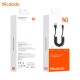 MCDODO Câble USB vers Lightning rétractable avec LED 1,8m Noir