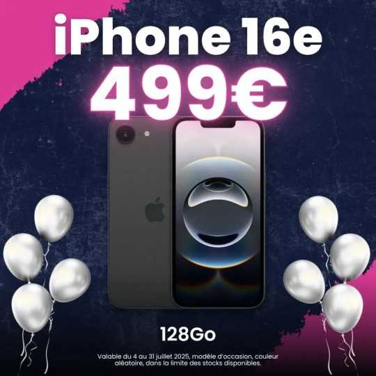 iPhone 16e 499€ - Offre 9 ans Macavenue